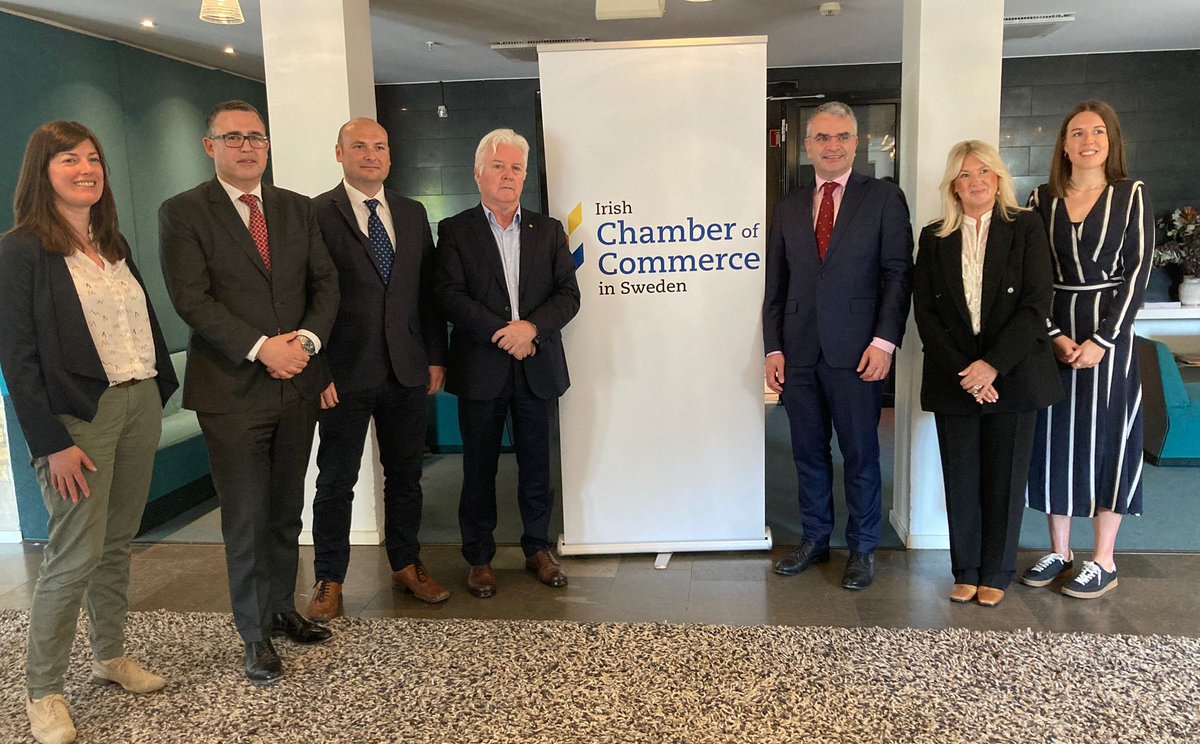Ambassador of Ireland to Sweden (@ieambsweden) on Twitter photo Fascinating day with <a href="/daracalleary/">Dara Calleary</a> from business culture with <a href="/IrishChamberSE/">Irish Chamber of Commerce in Sweden</a> to AI opportunities and issues with <a href="/sundarpichai/">Sundar Pichai</a> and digital HR with EI plus an excellent meeting with <a href="/DanielssonEU/">Christian Danielsson</a> as Sweden moves to the final phase of @sweden2023eu. Thanks <a href="/EI_nordics/">EI Nordics</a> as always! Fascinating day with <a href="/daracalleary/">Dara Calleary</a> from business culture with <a href="/IrishChamberSE/">Irish Chamber of Commerce in Sweden</a> to AI opportunities and issues with <a href="/sundarpichai/">Sundar Pichai</a> and digital HR with EI plus an excellent meeting with <a href="/DanielssonEU/">Christian Danielsson</a> as Sweden moves to the final phase of @sweden2023eu. Thanks <a href="/EI_nordics/">EI Nordics</a> as always!