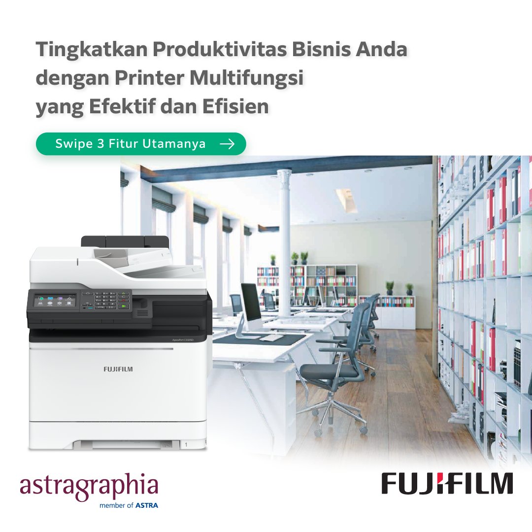 astragraphia_ds's tweet image. Yuk, saatnya Anda mengelola lingkungan tempat bekerja secara lebih efektif dengan printer multifungsi terbaru seri The New Apeos dari Astragraphia. Produktivitas kerja tetap dapat berjalan lancar tanpa hambatan.
#Astragraphia #DocumentSolution