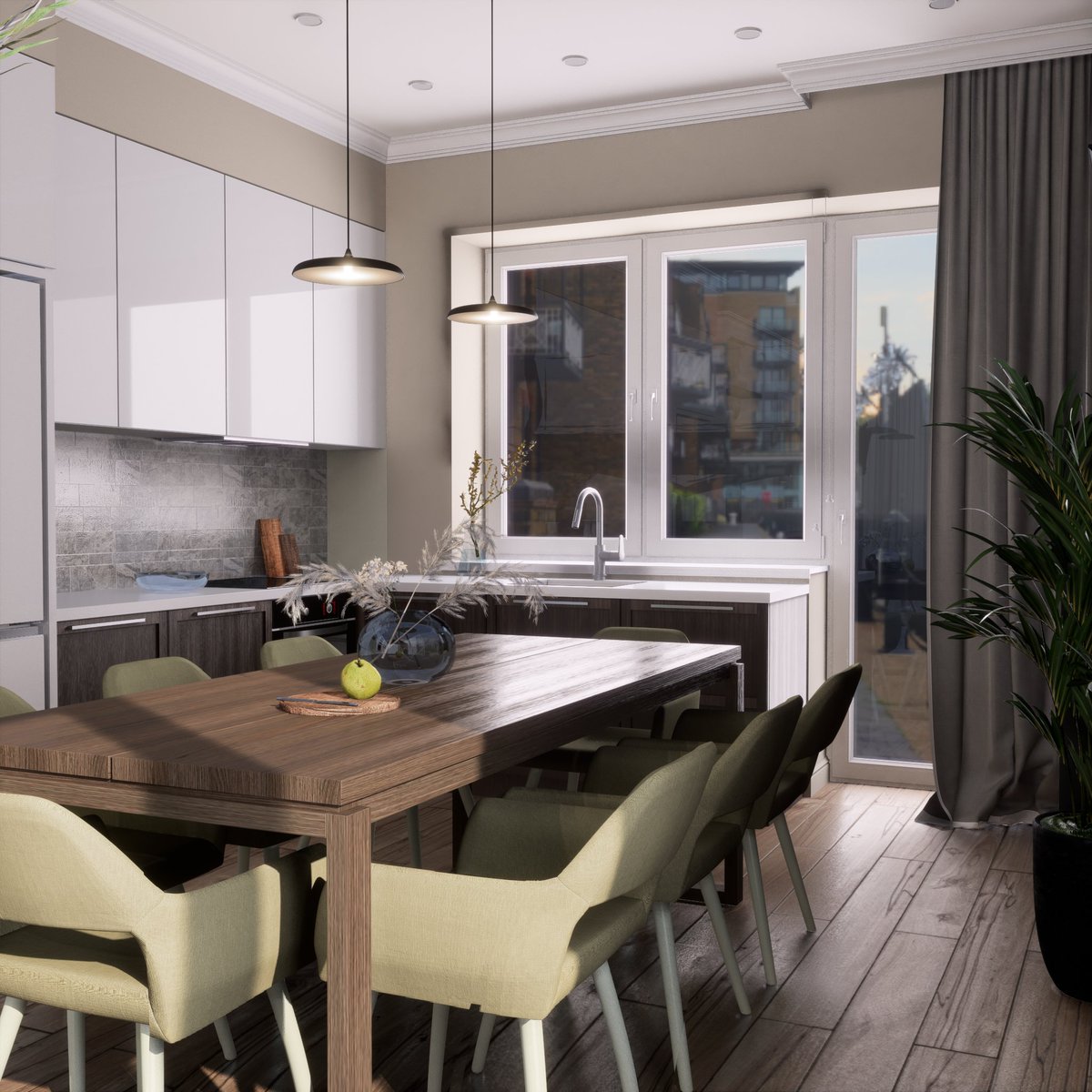 renderpub's tweet image. A combination of traditional colours put in the perfect proportion to get a design that is well suited to be called your home.
.
Simple and attractive dining room scene, rendered using #renderpubstudio
#renderpub #renderpubstudio #archviz #rendering #diningroomideas