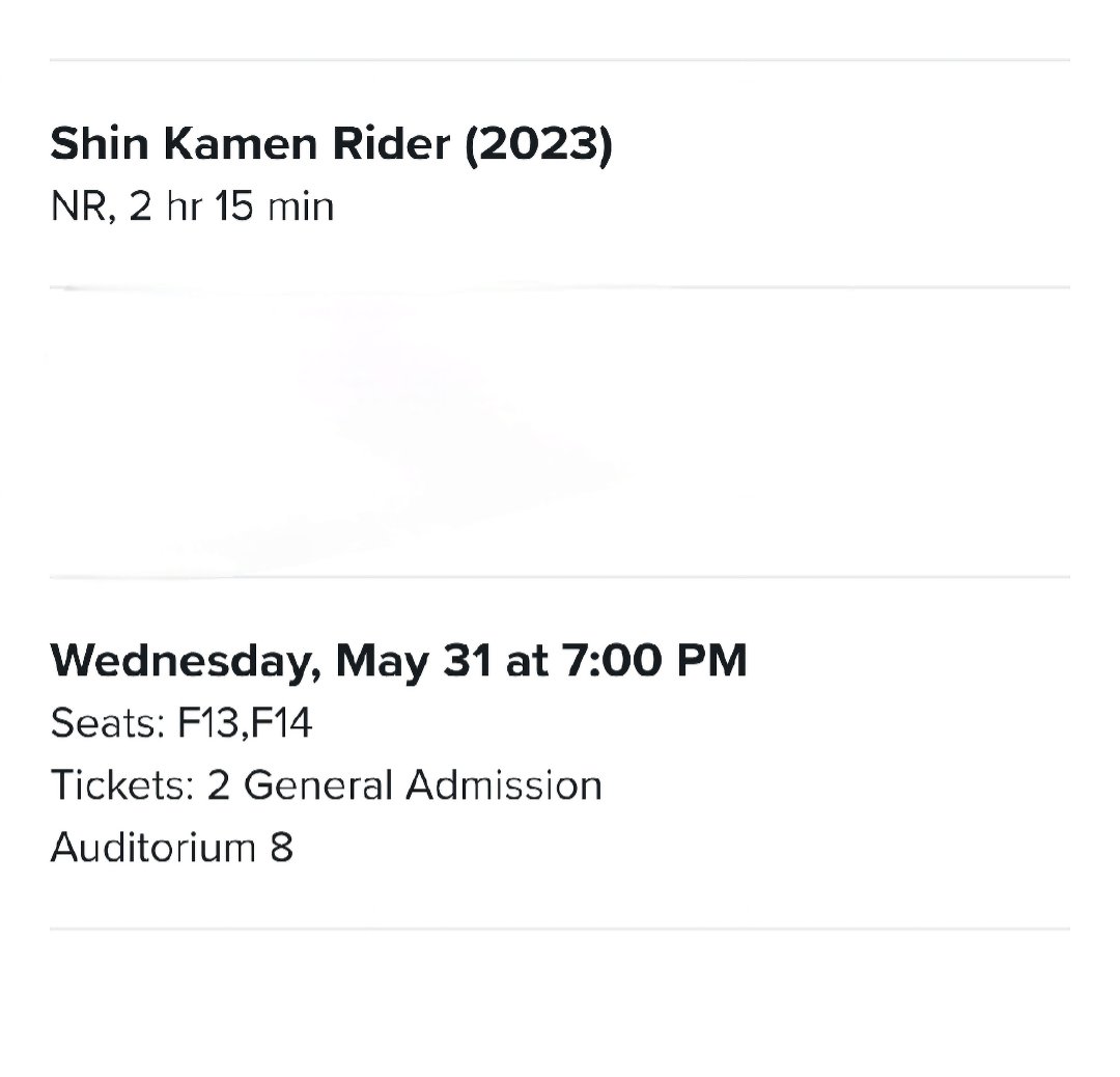 Ahhhh-YE. #ShinKamenRider #tokusatsufan