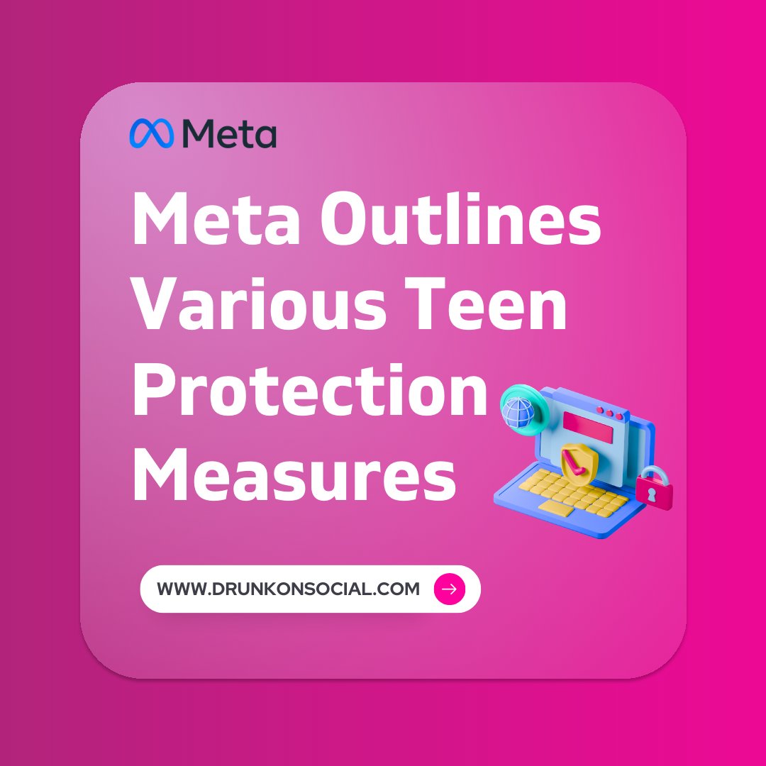 DrunkonSocial1's tweet image. Meta takes teen safety seriously, rolling out a suite of protection measures to create a secure digital haven! 🔒⁣⁣⁣

#socialgenius #meta #teenprotection @jeffpfitzer @TristanAhumada1