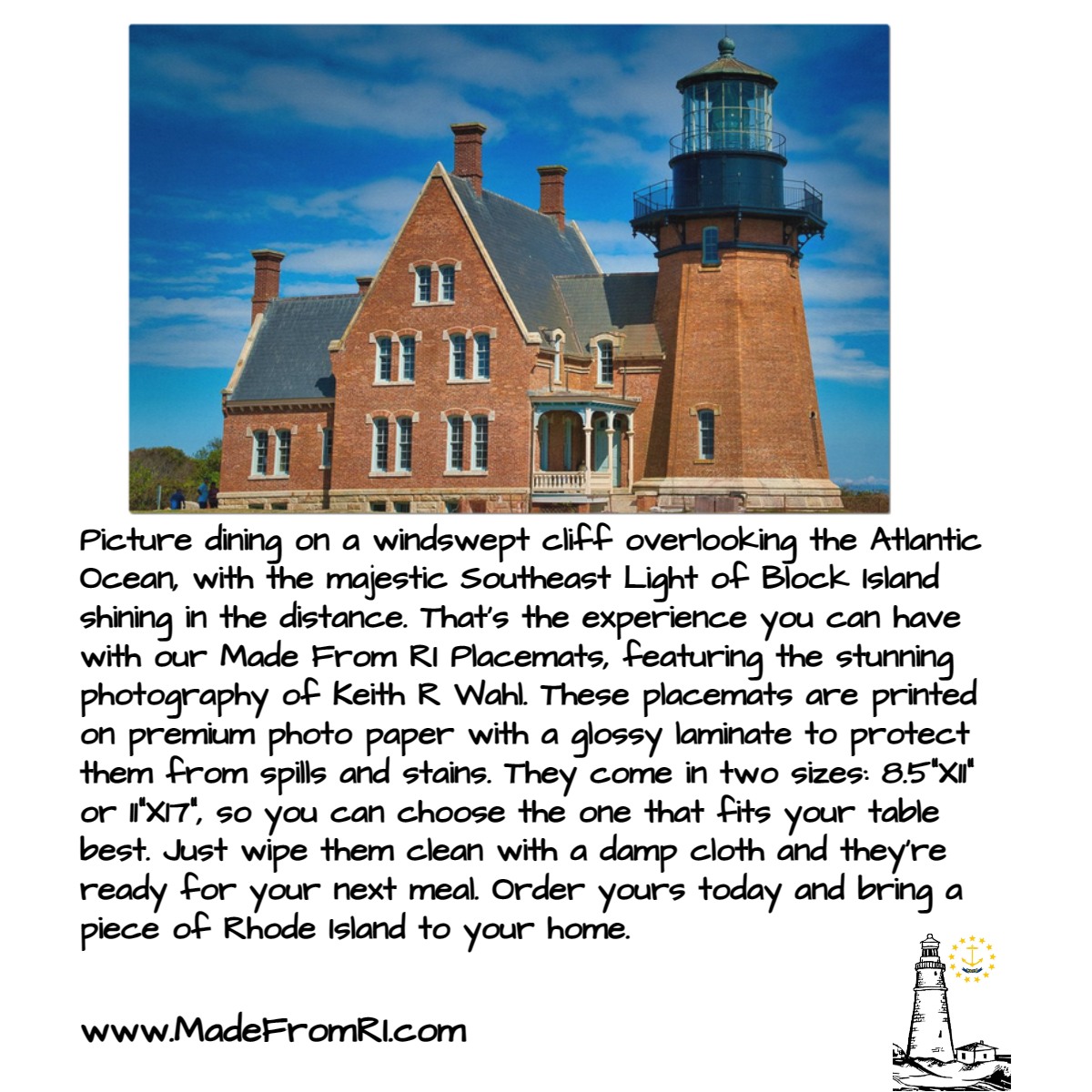 vigo_roll's tweet photo. Picture dining on a windswept cliff overlooking the Atlantic Ocean, with the majestic Southeast Light of Block Island shining in the distance. @MadeFromRI https://t.co/TKEcBQkcNT
#Photograph #Lighthouse #SoutheastLight #BlockIsland #Placemat #Table #Dining #MadeFromRI https://t.co/POG536LDLJ