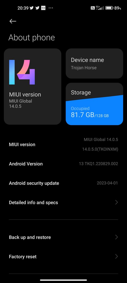 rongmi_terang's tweet image. Now what is this @Xiaomi and @XiaomiIndia? Preloaded Messaging app and Opera Mini Browser on the app drawer on Mi 11 Lite NE 5G after the MIUI 14 for the month of April security update.

#MIUI14 #MIUIUpdate