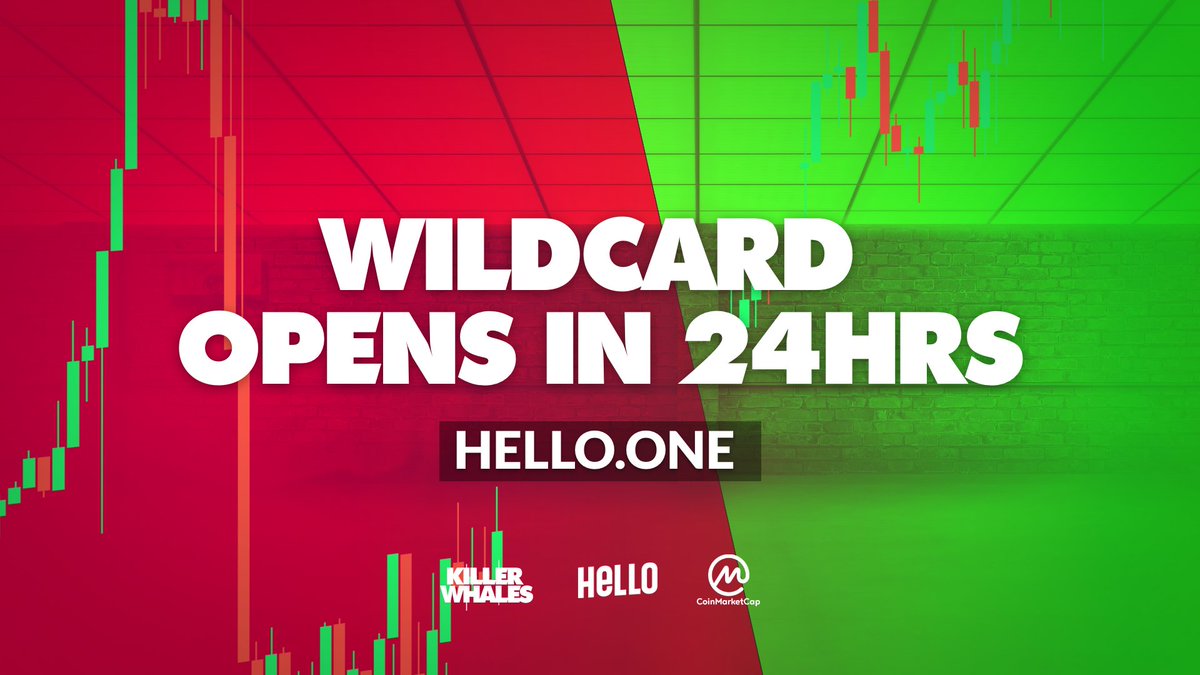 Voting for the Killer Whales Wildcard open in 24hours.

We want YOU the crypto community to have your say on which projects make the cut and claim a wildcard slot on series one of Killer Whales.

Head over to hello.one to learn more

#KillerwhalesTV…