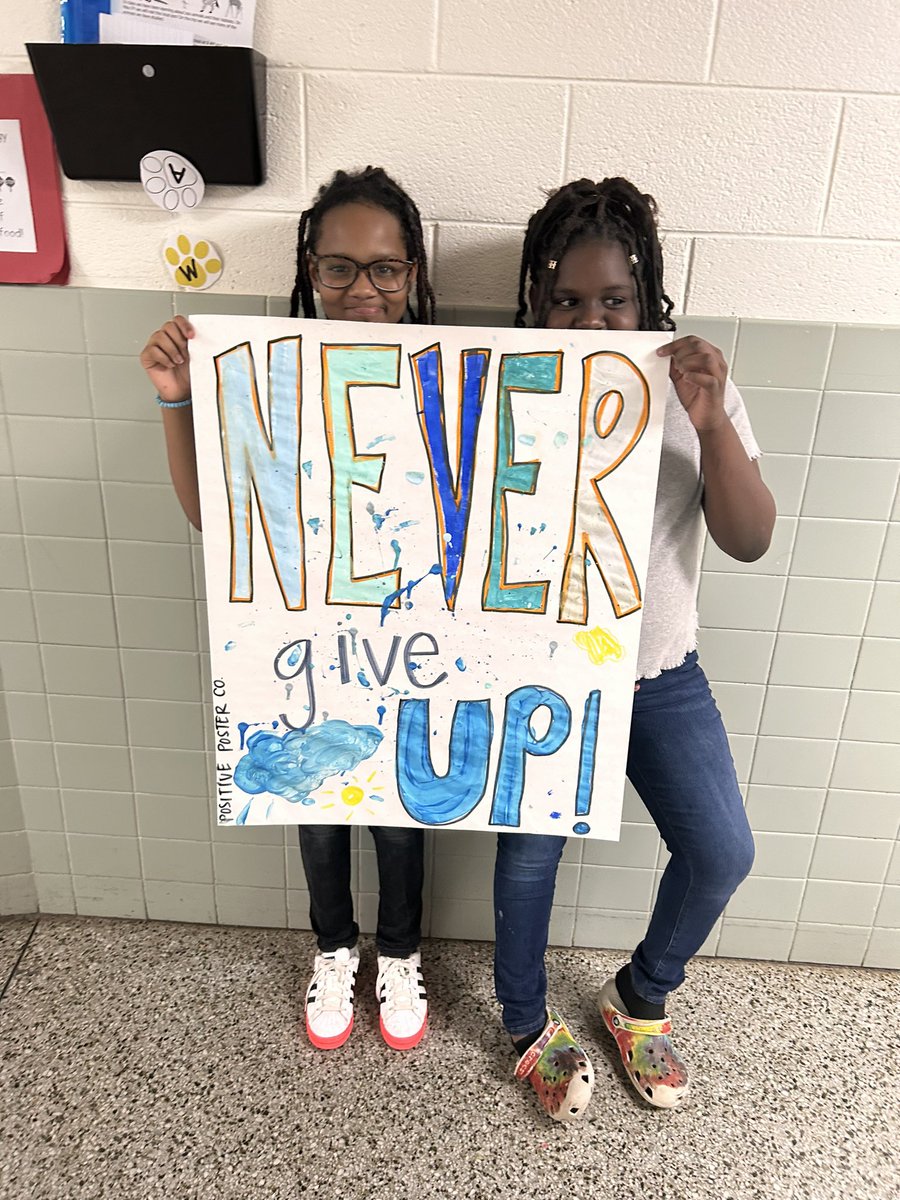 etr917's tweet photo. Making the first poster of The Positive Poster Company! @KraftES1 @HCS_TitleI @HamptonCSchools https://t.co/tn7EIsZ3ER