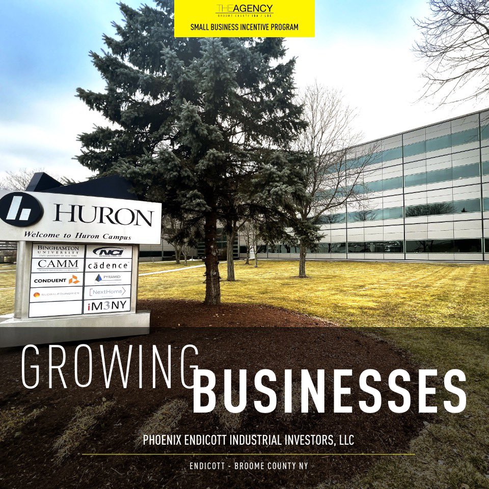 GROWING BUSINESSES - Featuring…Phoenix Endicott Industrial Investors, LLC | Endicott - Broome County, NY

Small Business Incentive Programs.

$1,240,030 – New Investment
$ 99,202.40 – Exemption
8 - Retained Jobs
3 - New Jobs
#SmallBusinessExpansion #BusinessGrowth #endicott
