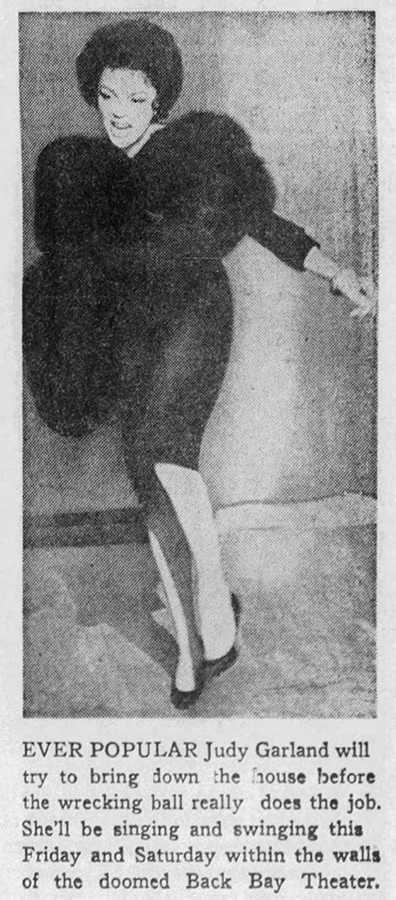 TheJudyRoom's tweet photo. May 24, 1968: Judy was in concert at The Back Bay Theater in Boston.
For Once In My Life https://t.co/FGKJRXxtCq
Rock-A-Bye Your Baby https://t.co/mW2f4Kh2hW
Complete Show: https://t.co/rZDsfYtY6Z
#judygarland #backbay #backbayboston #thejudyroom https://t.co/FroNkK54IA