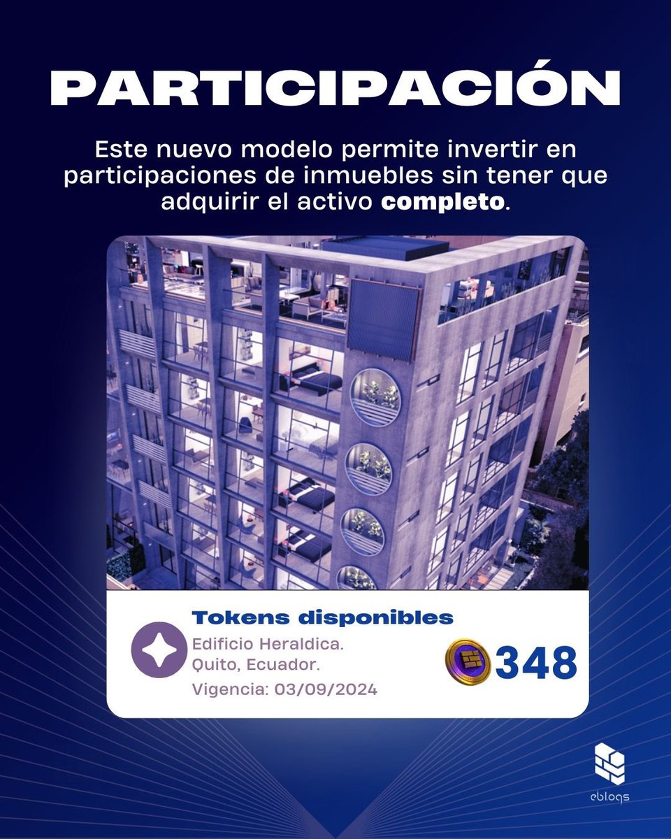 🚀La #Tokenización Inmobiliaria es cada vez más fuerte y aquí te dejamos los puntos a tener en cuenta 

Si quieres estar al tanto de más detalles, anuncios y actualizaciones Ebloqs únete a nuestro servidor en #Discord 👾 ¡Lo encuentras en nuestras historias destacadas! 

#token
