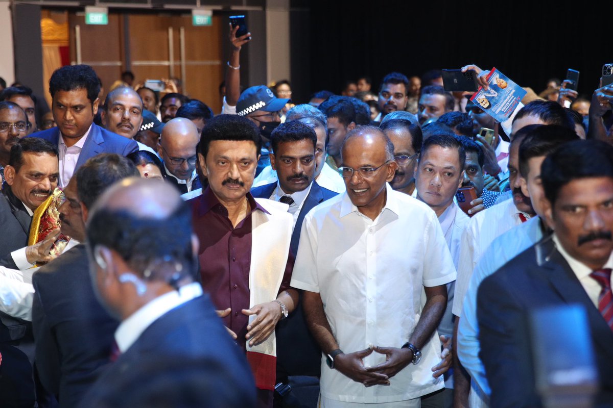 timmytot's tweet photo. Welcome event for @mkstalin, Chief Minister of Tamil Nadu organized by Tamil organisations in Singapore #onassignment https://t.co/DNQ52Ze3X3