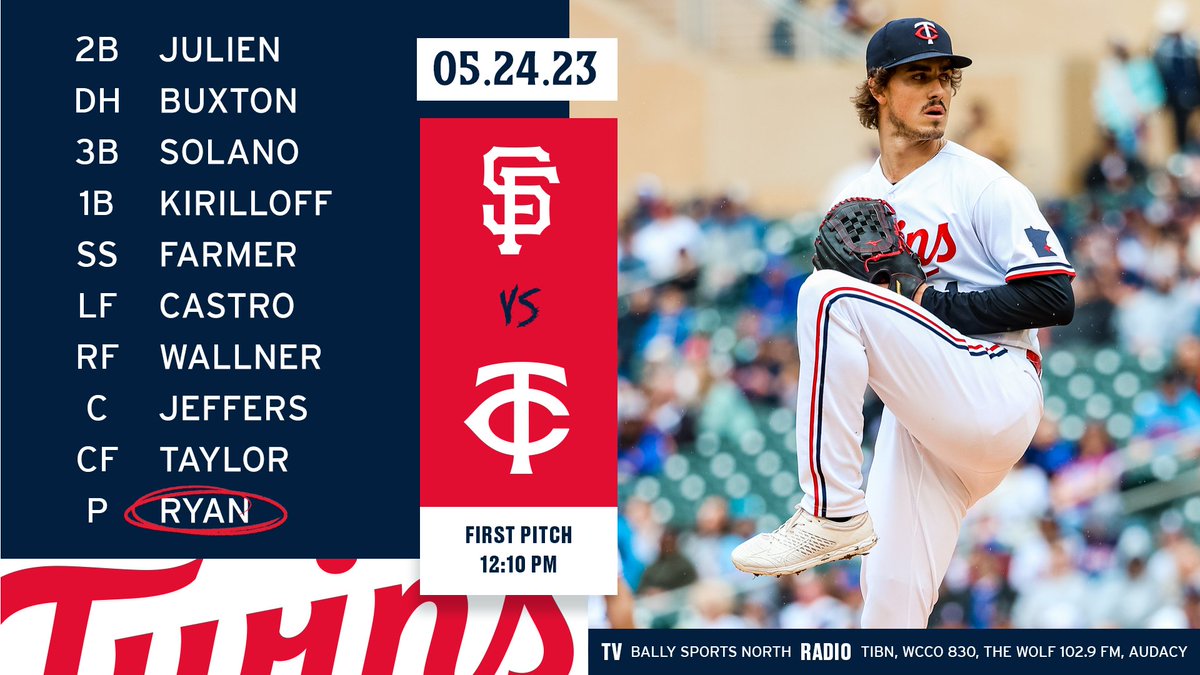 Joe Ryan, a die-hard Giants fan growing up, takes the mound in the series  finale. #MNTwins