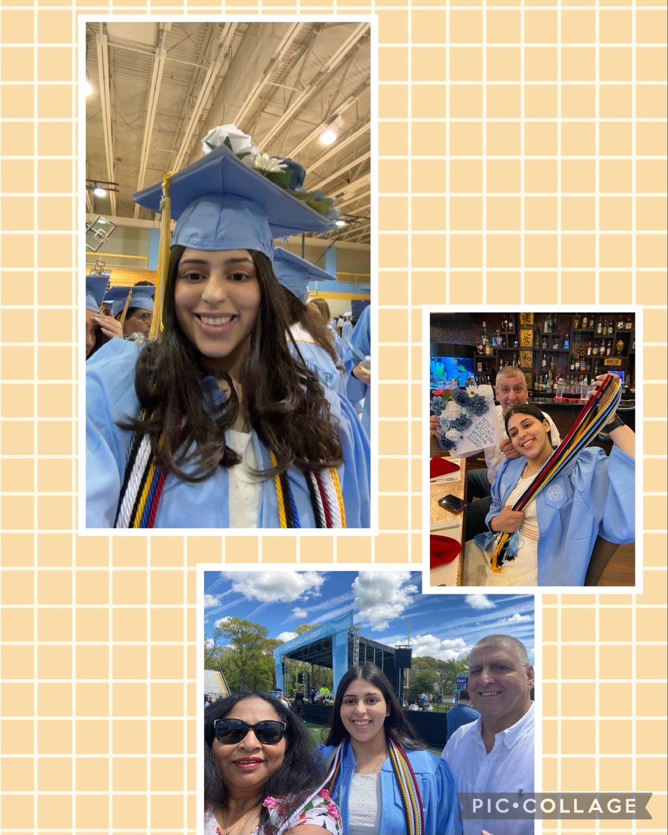 Graduation at LIU University - BS Honors         Congratulation my Beautiful Daughter, with Annu Kapoor