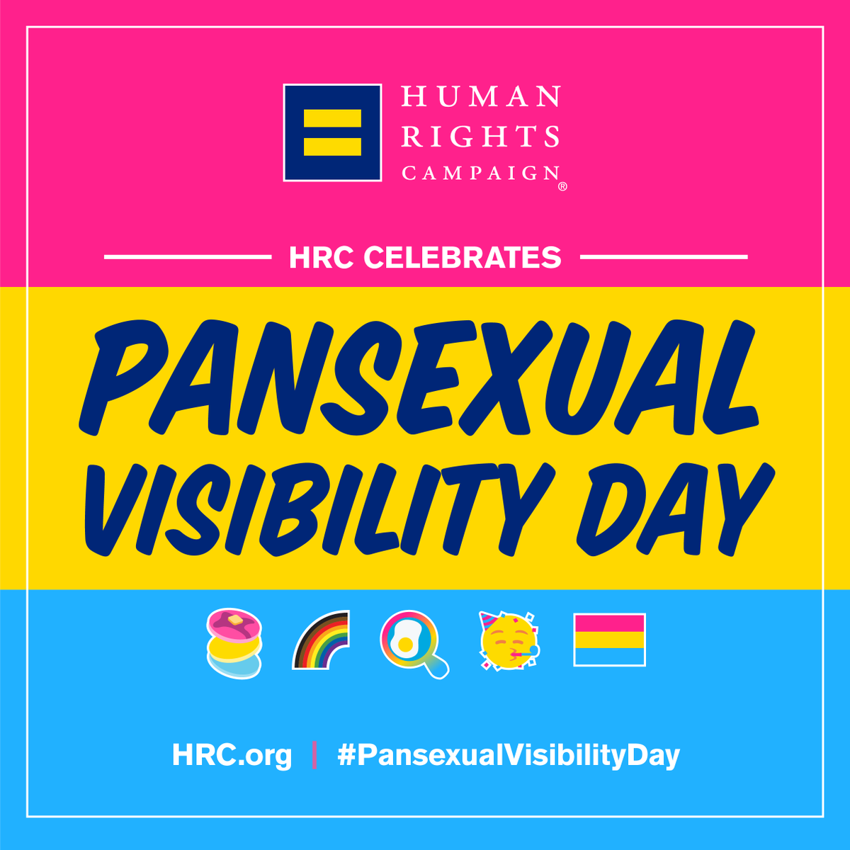 To all our pansexual and panromantic family: You are seen. You are heard. You are valued. You are loved. 💕💛💙

Thank you for making our community even more beautiful and unique. 
#PansexualVisibilityDay