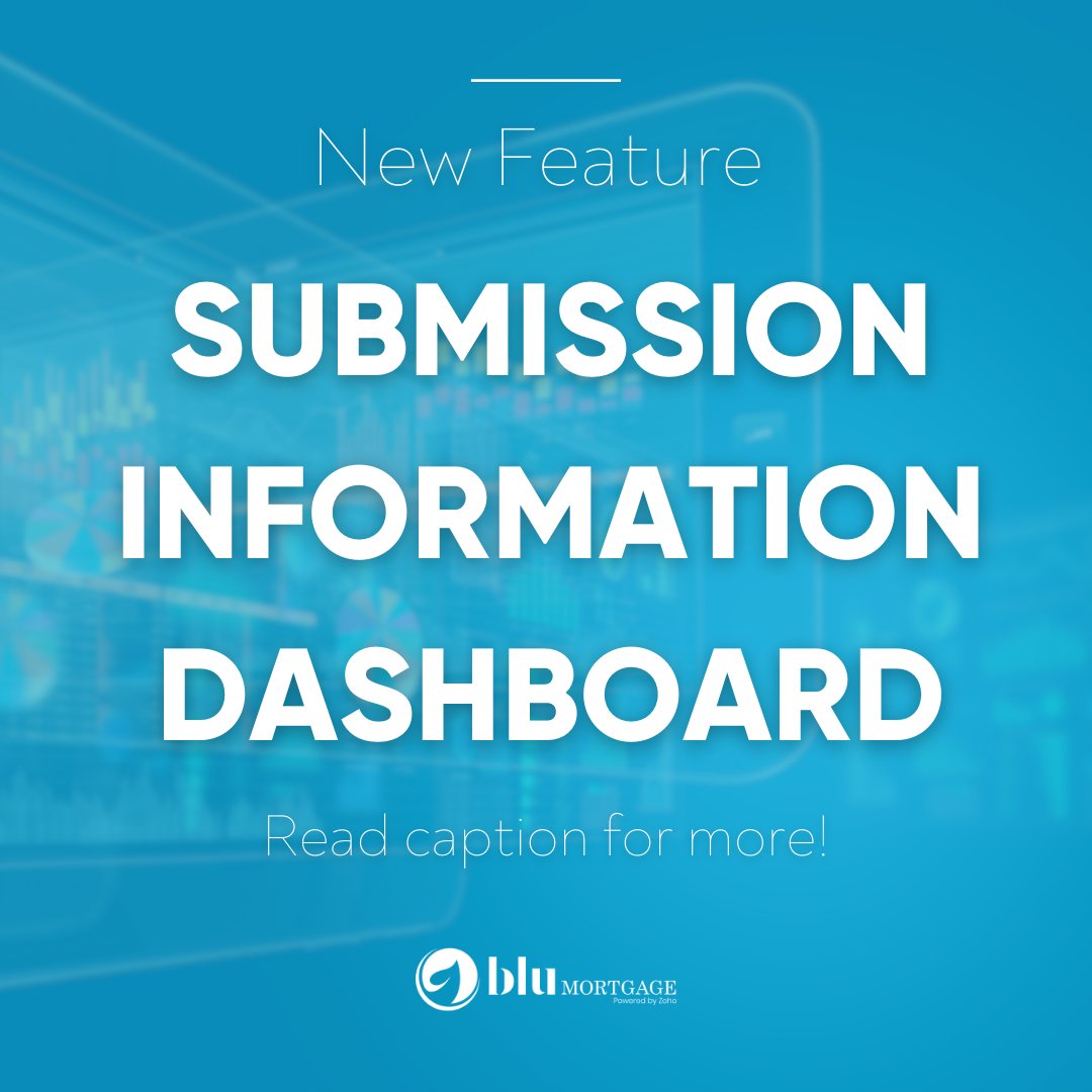 Today, we are excited to introduce a new feature for BluMortgage CRM users: the Submission Tracker. Stay organized, track progress, and ensure no manual deal falls through the cracks.

Watch our quick 5 min overview video to learn more! zurl.co/19WF 

#mortgagetech