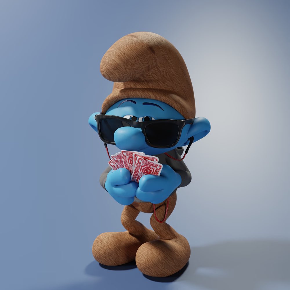 It's finally reveal day for <a href="/SmurfsSociety/">The Smurfs' Society</a> #SmurfReveal 💙 here's my Wood Poker Smurf!