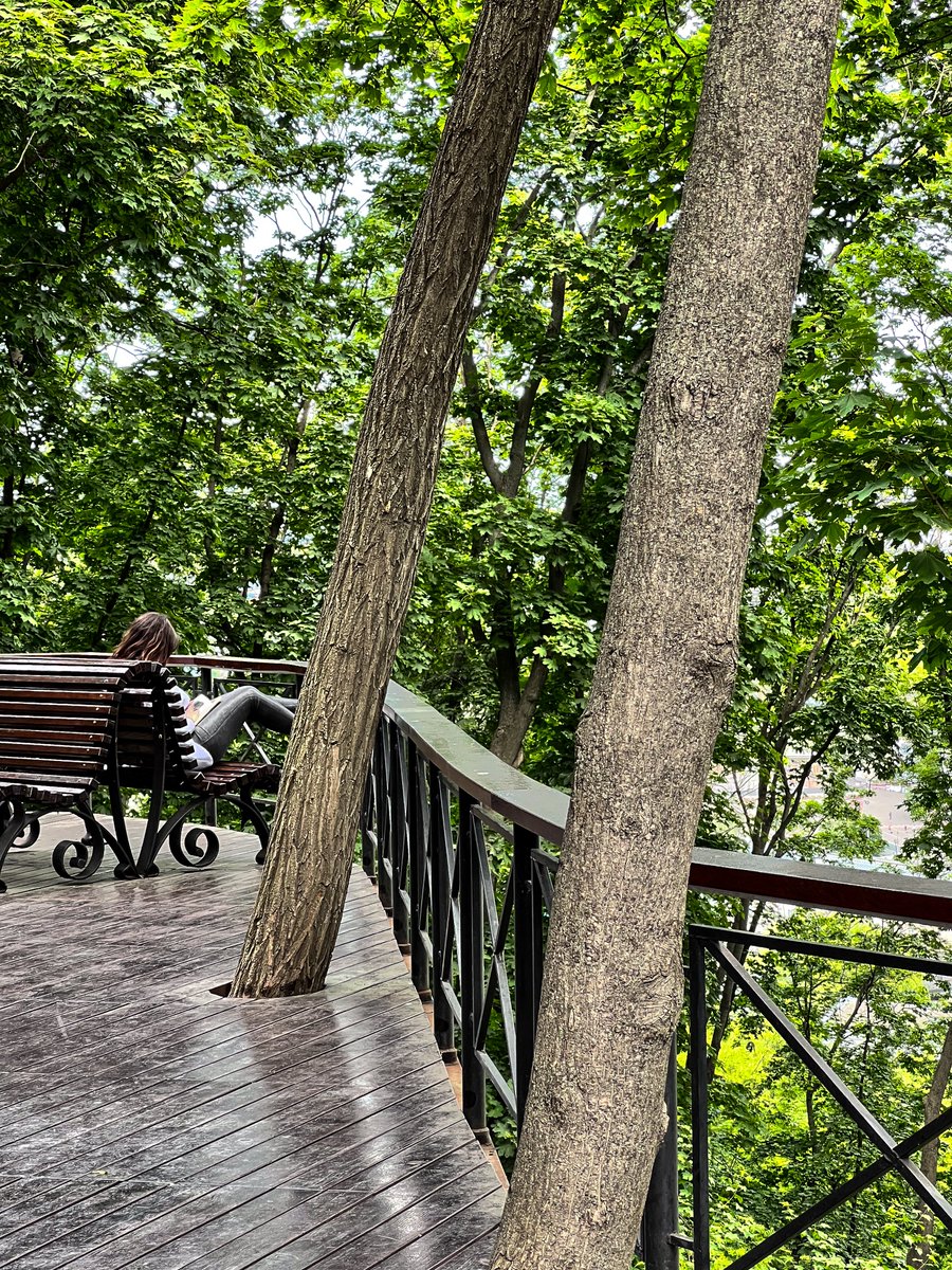 strategywoman's tweet image. 6:36 pm in #Kyiv 

A girl reading a book. I imagined that she tried to escape a little from reality. 
But we're keeping strong here. 

I know (know) that the world might be pretty tired of the war. Other events, other problems. It's normal. 

But I and others are here to keep…