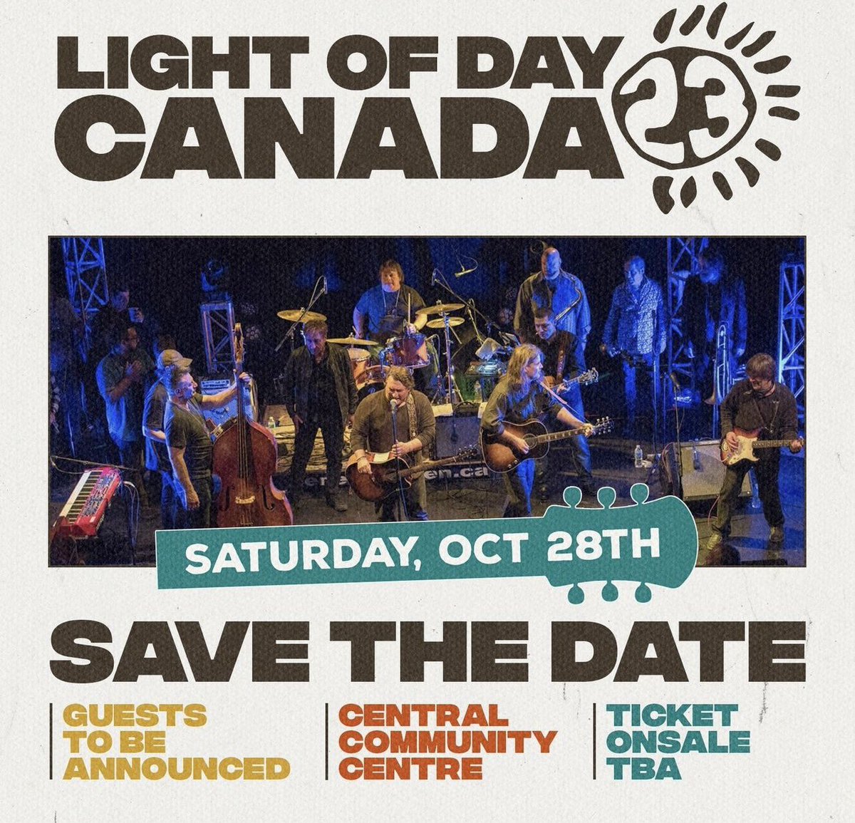 LODCanada's tweet photo. SAVE THE DATE!!
Light of Day Canada is back! Saturday, October 28, 2023, Central Community Centre (Niagara's Newest Event Venue). Stay tuned for ticket on-sale info, call for sponsorship, volunteers and line-up announcements! #justaroundthecorner https://t.co/k0FmKu3nxW