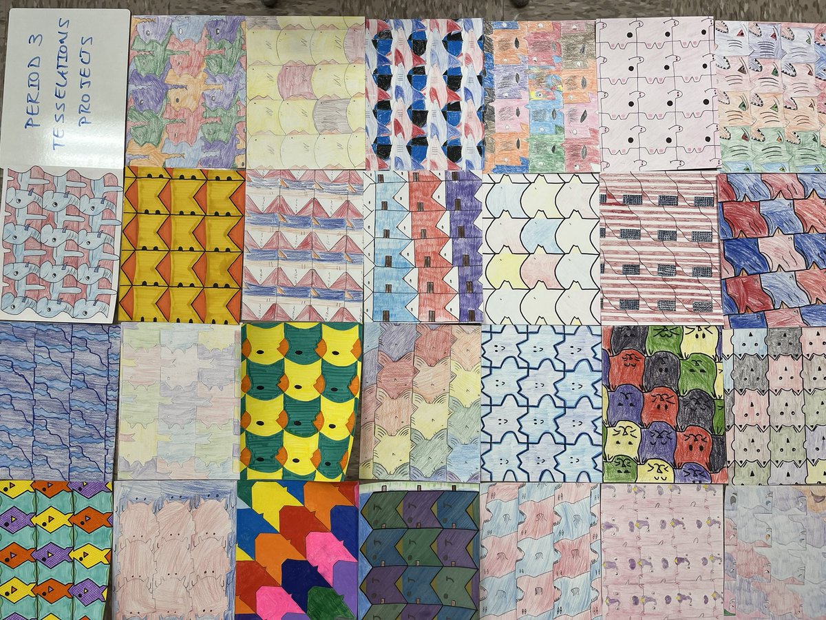 Tessellation Projects form Period 3 #MathIsFun