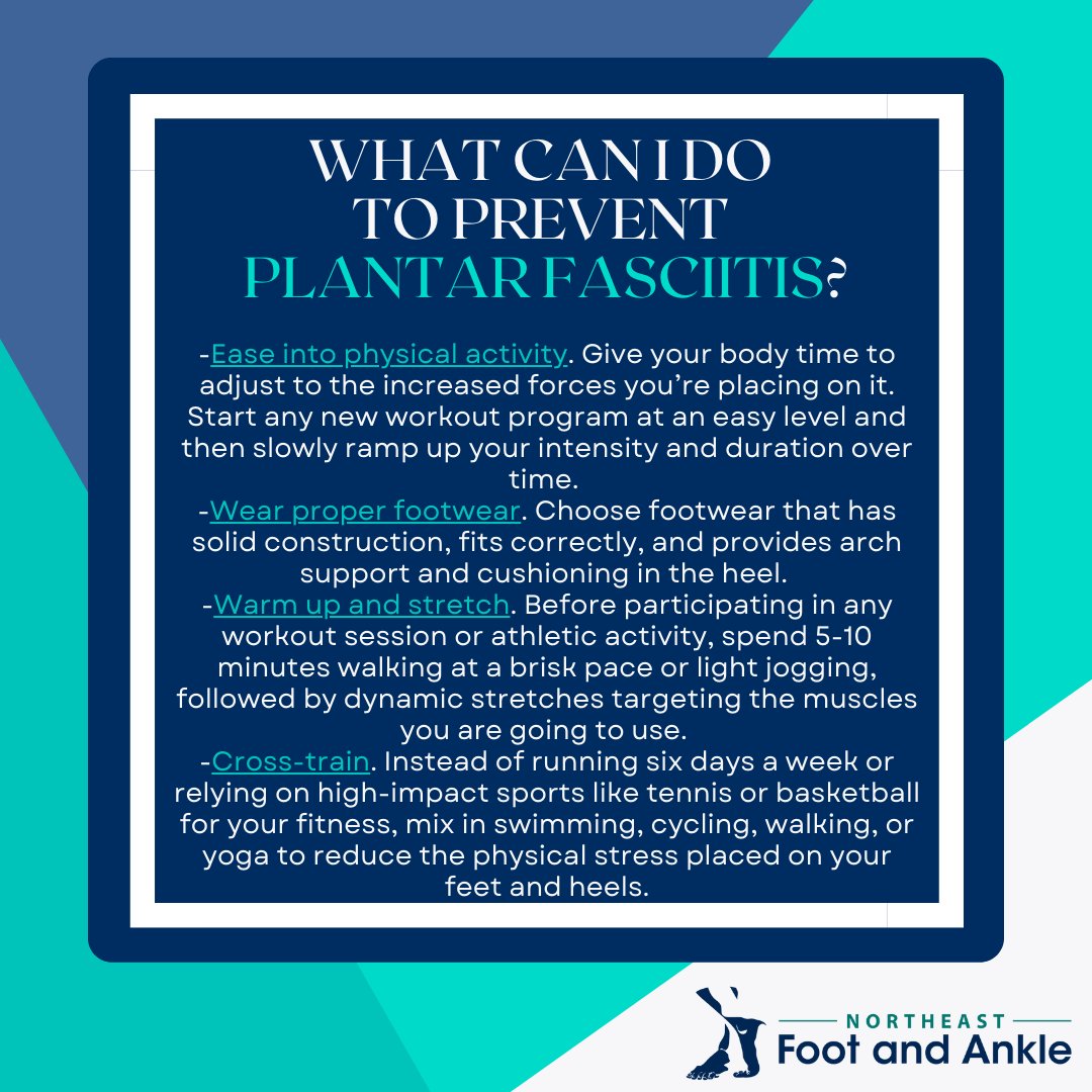 Prevention is best, but if you do find yourself experiencing pain in the heel or arch, give us a call!

#stretch #crosstrain #heelpain #plantarfasciitis  #footpain #bestpodiatrists #health #painrelief #dpm #podiatrist #NewHampshire #NewHampshirepodiatrist #NortheastFootAndAnkle