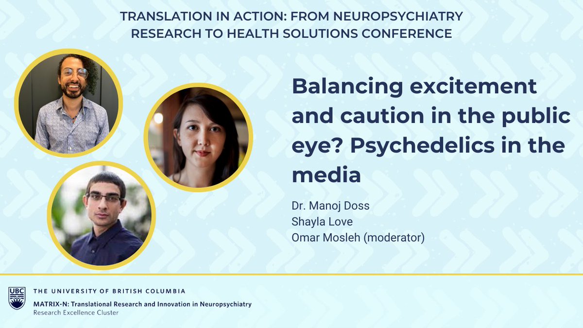 Happy #workshopwednesday! This week, listen to experts @ManojDoss, @shayla__love and @OmarMosleh discuss representation of #psychedelics in mainstream media.

Watch this great discussion here: youtu.be/OkXeiawsmPI