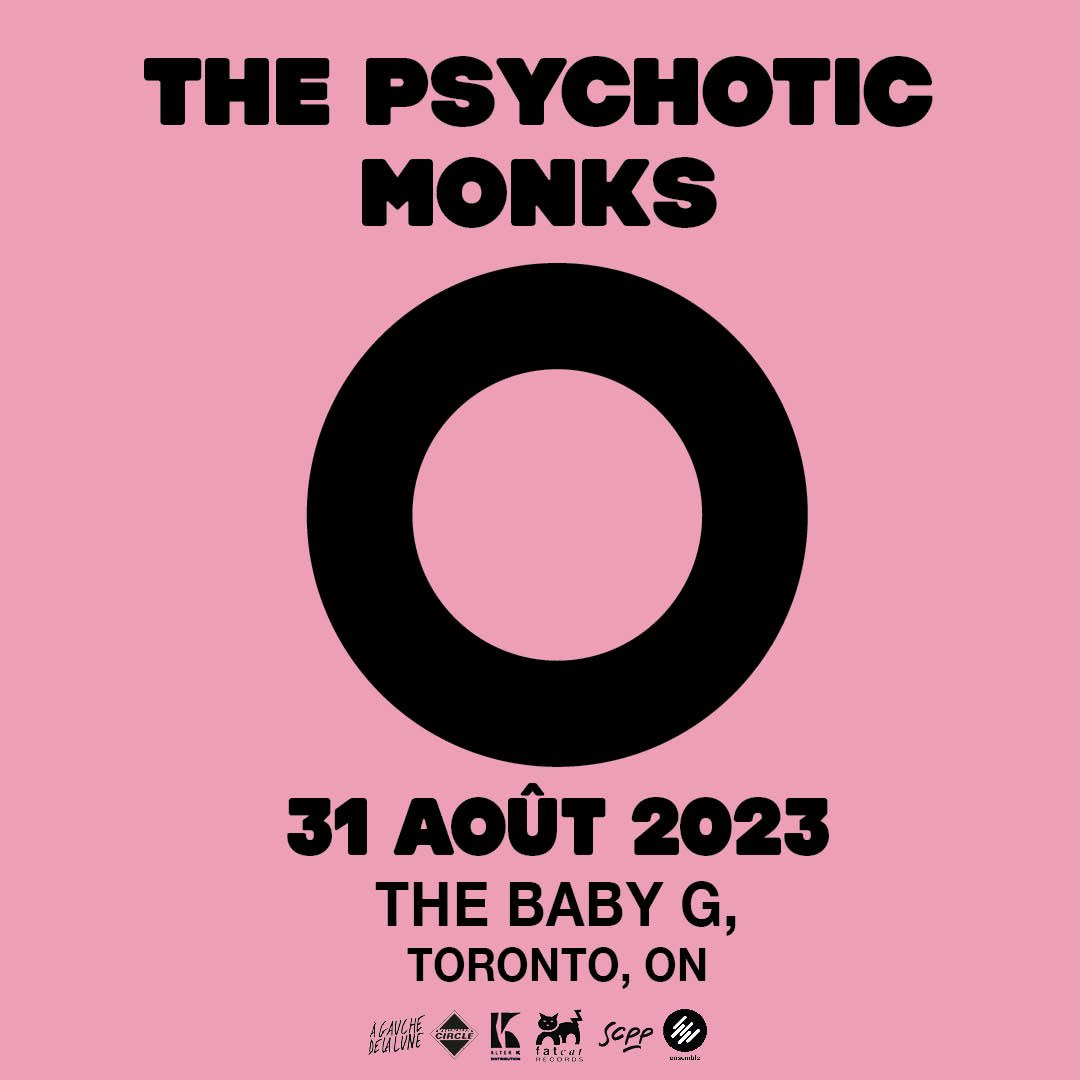 Just announced! The Psychotic Monks at @TheBabyGToronto on August 31. Tickets are on sale now showclix.com/event/the-psyc…