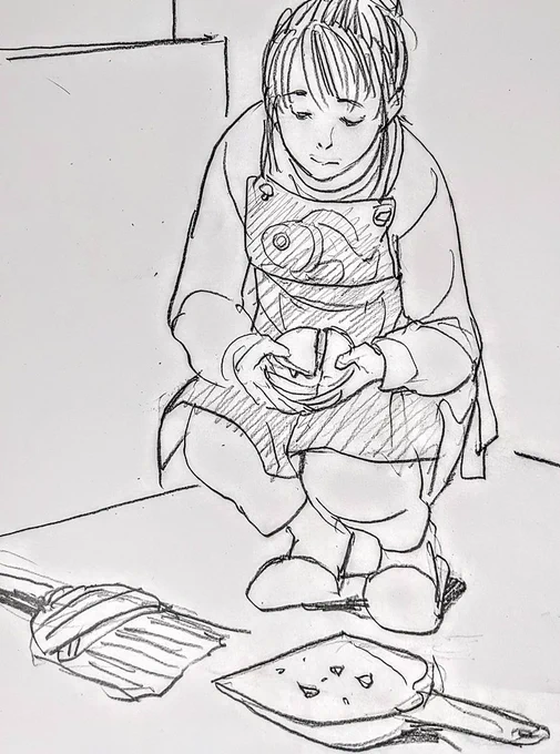 割れた茶碗の破片を合わせてみる。もう捨てるしかないのだけど、最後のお別れに、さっきまでの元気な姿をもう一度見たい。15年使っていて、一生使うつもりだったけど、別れは突然やってきた。 