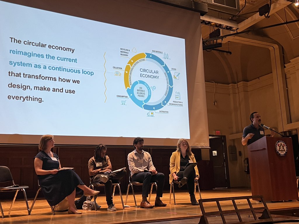 Circular Philadelphia (@circularphl) on Twitter photo Our Director of Policy & Engagement <a href="/NicEsposito1/">Nic Esposito</a> breaks down the #circulareconomy and how it relates to the built environment at <a href="/GreenBldgUnited/">Green Building United</a>’s 2023 #Sustainability Symposium. Our Director of Policy & Engagement <a href="/NicEsposito1/">Nic Esposito</a> breaks down the #circulareconomy and how it relates to the built environment at <a href="/GreenBldgUnited/">Green Building United</a>’s 2023 #Sustainability Symposium.