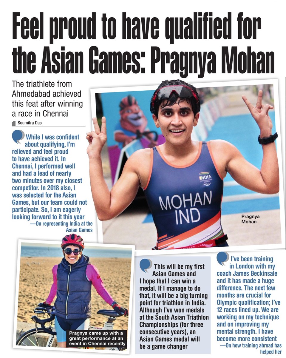 .@pragnyamohan has qualified for the #AsianGames and is excited about the opportunity to represent #India. Read: tinyurl.com/v5pfcrz3