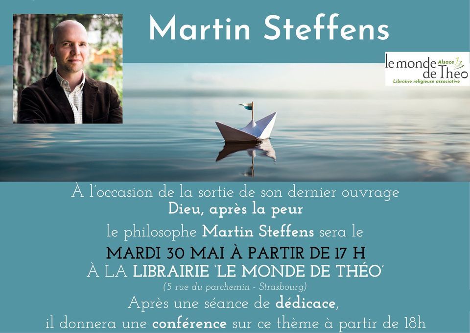 Pour mon dernier livre "Dieu, après la peur" RDV pour une conférence puis dédicace mardi 30 mai à 17h. à #Strasbourg 
<a href="/EditionSalvator/">Editions Salvator</a>