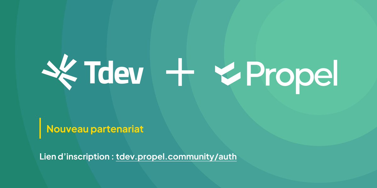 tdevorg's tweet photo. Nous sommes ravis d'annoncer notre partenariat avec @withpropel (https://t.co/FY0rYs0Fib).
Pour profiter de cet avantage génial, commençons ici 🌟🚀 : https://t.co/MA8KEWPu2i
#Tdev #GrowWithPropel #partnership #carreer #jobs #community #africa https://t.co/vd2KkTEqjU