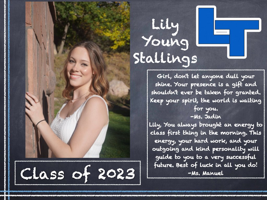 LHSTrojanWay's tweet photo. Senior Celebration Time! Please congratulate the following members the of 2023 Trojans! Feel free to say something to our soon to be grads!
#StVrainStorm #Classof2023 #WeAreTrojans #LHSTrojanway https://t.co/ivznyKAZQ6