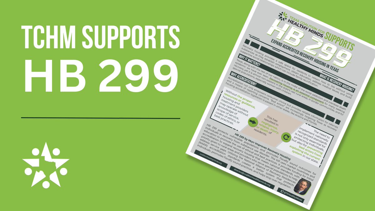 TXHealthyMinds's tweet photo. Learn about what HB 299 will do for Texans seeking recovery at: https://t.co/WK7BBmADv0 https://t.co/HG7oXr2iU2