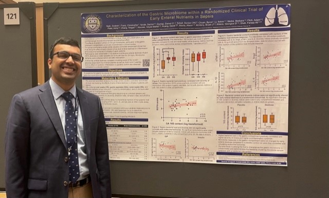 3rd Year <a href="/PACCSM/">PACCSM</a> Fellow Dr. Sridesh Nath at #ATS2023!

Mentored by Drs. Faraaz Shah (@FaraazShahMD), Bryan McVerry (<a href="/B_McVerry/">Bryan McVerry</a>), and John Kreit

#ThisIsPACCSM #MedTwitter #PULMTwitter #RIS2023 <a href="/ATSCritCare/">ATS Crit Care</a> <a href="/atscommunity/">American Thoracic Society (ATS)</a> <a href="/ATSCPAssembly/">ATS Clinical Problems Assembly</a> <a href="/PittDeptofMed/">PittDeptofMed</a> <a href="/UPMCPhysicianEd/">UPMC Physician Resources</a>