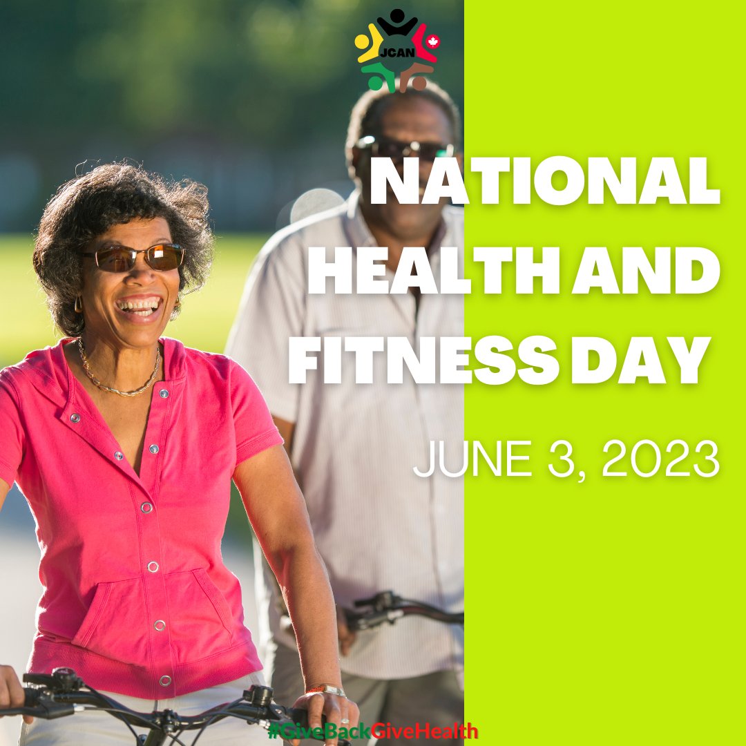 JCANTweets's tweet photo. 🤸‍♀️Today is National Health and Fitness Day! Take some time today to be active and support your health!

Visit https://t.co/AxhH5azFHi to learn more today!

#givebackgivehealth #JCAN #health #fitness #charity #healthylife #HealthyLiving #activelife #supporthealth https://t.co/NKD2g0pp1M