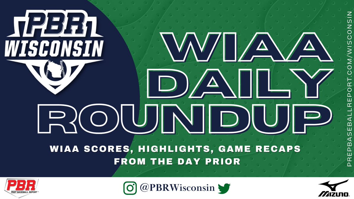 PrepBaseballWI's tweet photo. WIAA Daily Roundup: May 23rd 🌟

🔹Middleton hands #WIPower25 No. 1 first loss of the season
🔸Berkhof twirls no-hitter for No. 8 @Hud_BaseballWI 
🔹D.C. Everest's Langbehn Ks 13 in dominant win
🔸Sienza hits walk-of HR for @MukBaseball 

🔗: https://t.co/IooDWDLPLB