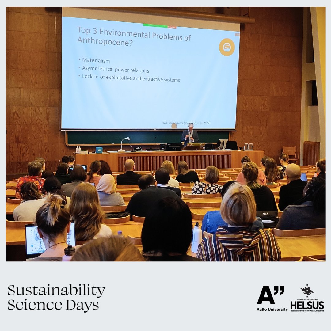 HELSUS (@helsinkisus) on Twitter photo "Who makes the tough decisions? Those in power - who tend to have relatively high incomes and who are also the biggest emitters".
Such a thought-provoking keynote session @LassiLinnanen! So many interesting points and great discussion with the participants! <a href="/Kestavyyspanel/">Kestävyyspaneeli</a> "Who makes the tough decisions? Those in power - who tend to have relatively high incomes and who are also the biggest emitters".
Such a thought-provoking keynote session @LassiLinnanen! So many interesting points and great discussion with the participants! <a href="/Kestavyyspanel/">Kestävyyspaneeli</a>