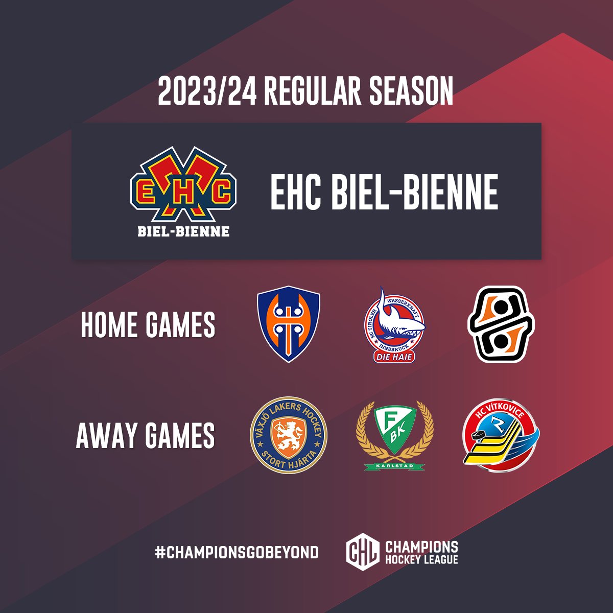 championshockey's tweet photo. Part 3 - Each team's Draw for the 2023/24 Regular Season! 🔥

#ChampionsGoBeyond https://t.co/KTzflA9L7T