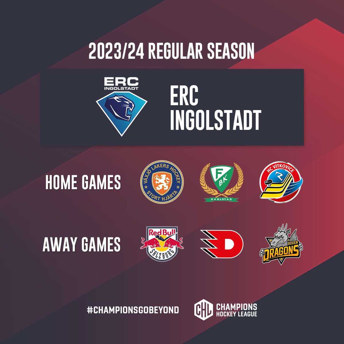 championshockey's tweet photo. Part 3 - Each team's Draw for the 2023/24 Regular Season! 🔥

#ChampionsGoBeyond https://t.co/KTzflA9L7T