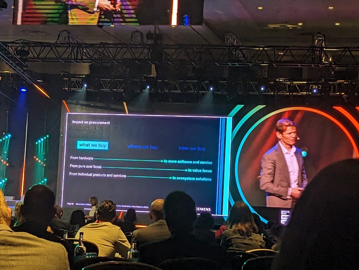 ProcurementLDRS's tweet image. &quot;Sustainability will affect what we buy, where we buy and how we buy&quot;. @Siemens #PLWPC