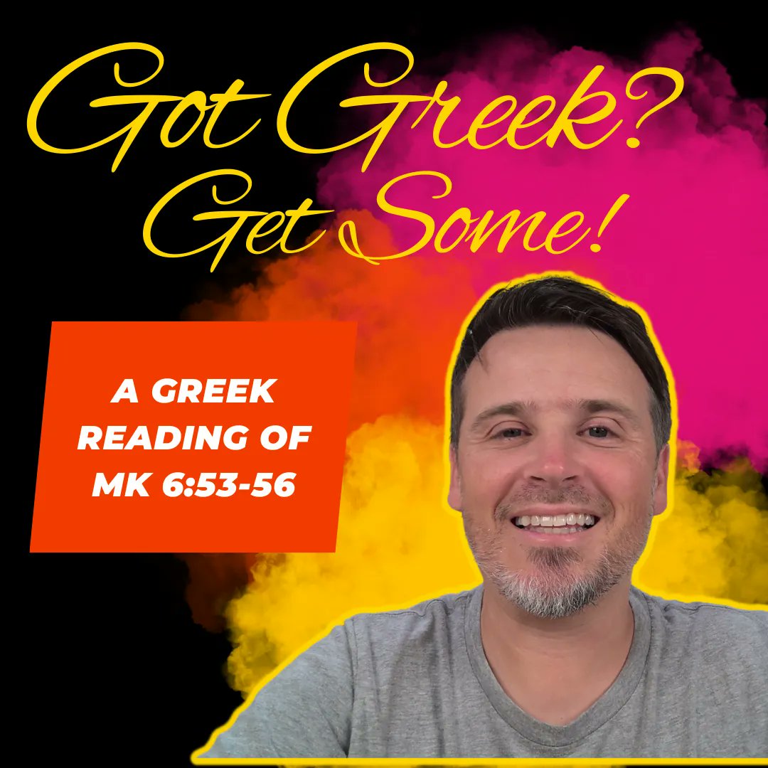 In this short episode, Dr. T. Michael W. Halcomb reads Mark 6:53-56 slowly in Koine Greek using the Koine Era Pronunciation (KEP). ⁠
#greek #mark #gospelofmark #greekreading #newtestament #koine #koinegreek  #polyglot #glossahouse #provetext #podcast
buff.ly/3q6KnfW