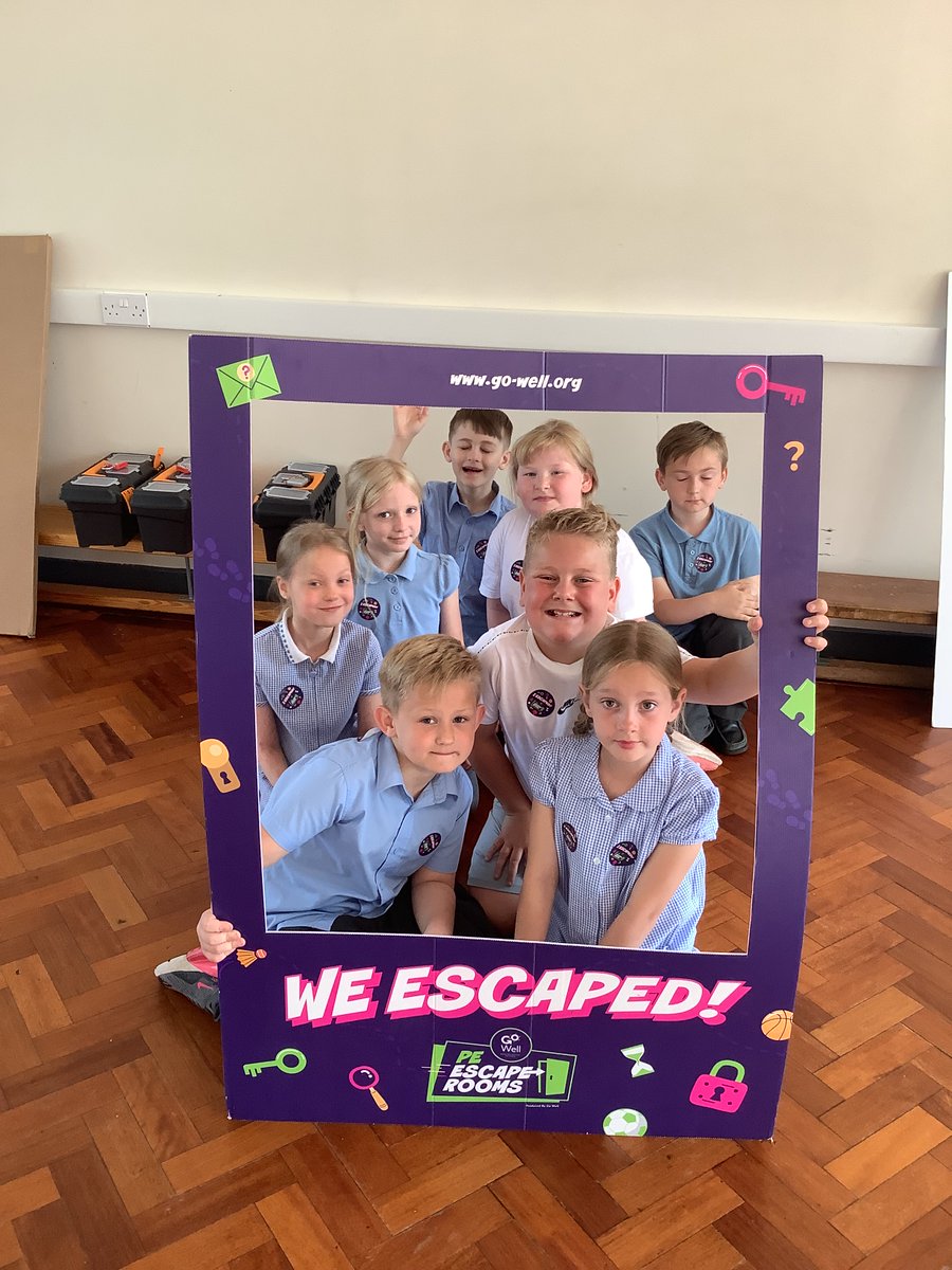 BramblesTVEd's tweet photo. Yesterday Brambles took part in a PE Escape Room day with @gowellwithus. There were a series of challenges involving some of our core values - team work and resilience. When the children reached the final challenge, they had to crack the code to open the lock and win the prize! https://t.co/6OVveRvmIH