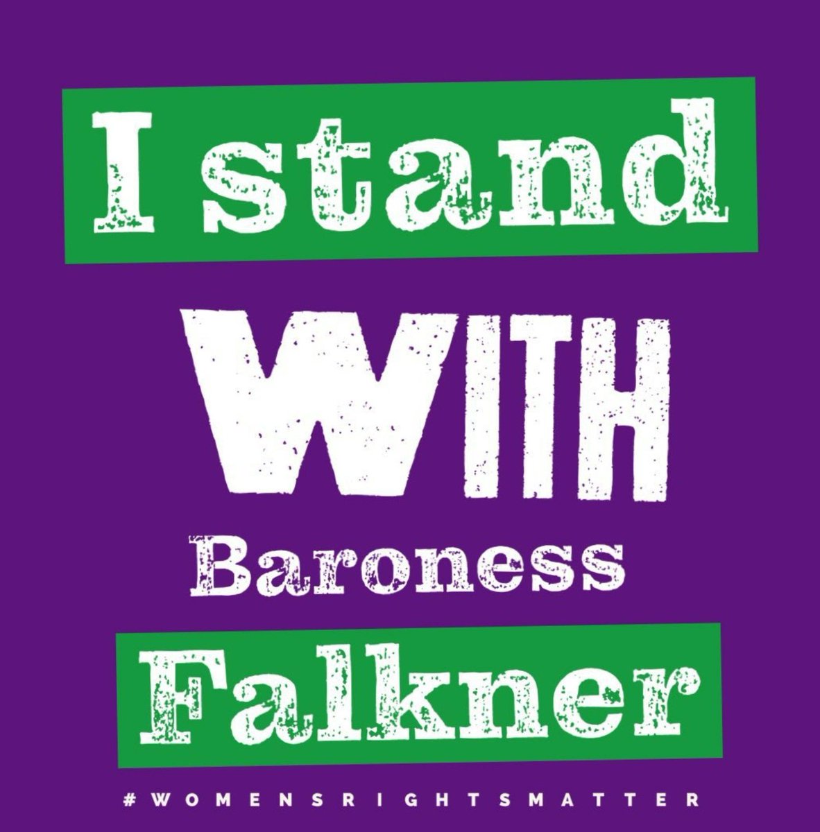A male supremacist cult is doing exactly what cults do, attempting to disgrace & destroy all who stand in the way of their insidious ideology.

Women's rights are not for men to take.

#IStandWithBaronessFalkner
