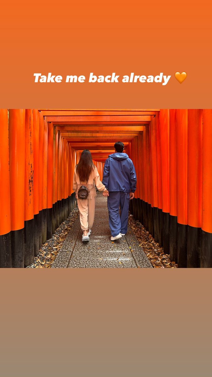 SidharthFC_'s tweet photo. .@advani_kiara's Instagram Story: Take me back already 🧡
@SidMalhotra
#SidharthMalhotra #KiaraAdvani #SidKiara #Japan https://t.co/q0pcuONlcB