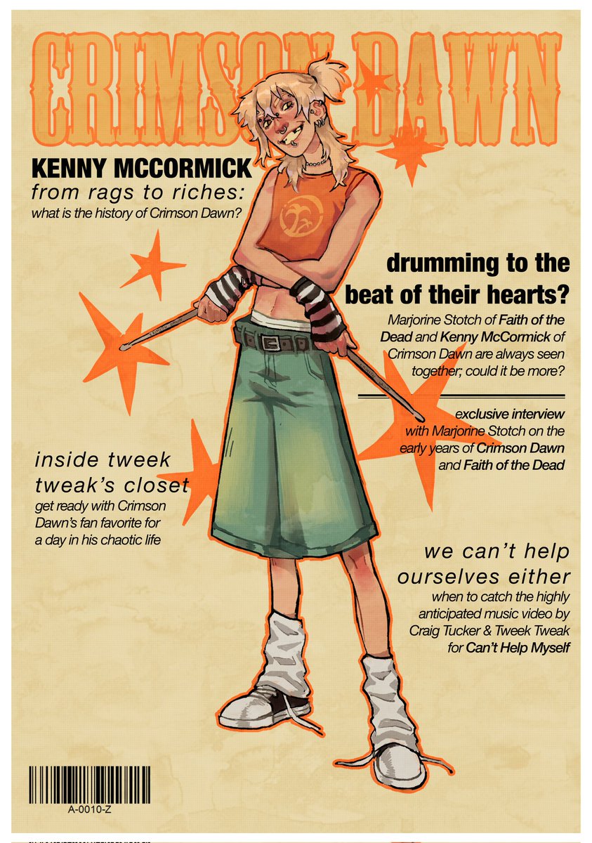 [band au] finally finished these!!! big thanks to <a href="/HAILCAITAN/">HAIL CAITAN || Cait 🔜 Anime Festival Wichita</a> for helping me with type designs :) 

#sptwt #southpark #southparkbandau #stanmarsh #tweektweak #kennymccormick #craigtucker #art