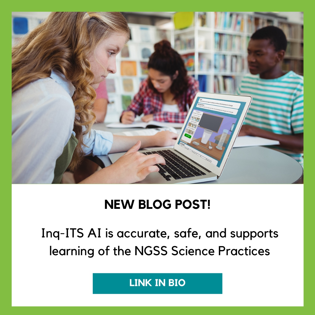 🔬 Discover the power of Inq-ITS AI for NGSS science practices! Level up critical thinking and evidence-based reasoning in your student's learning journey. 

Learn more: inqits.com/post/inq-its-a…

#scienceeducation #NGSS #scienceteachers