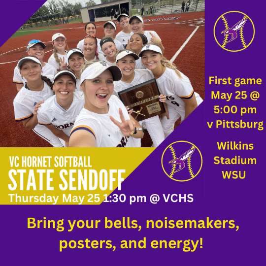 VCBarstool's tweet image. STATE SENDOFF TOMORROW AT 1:30!!