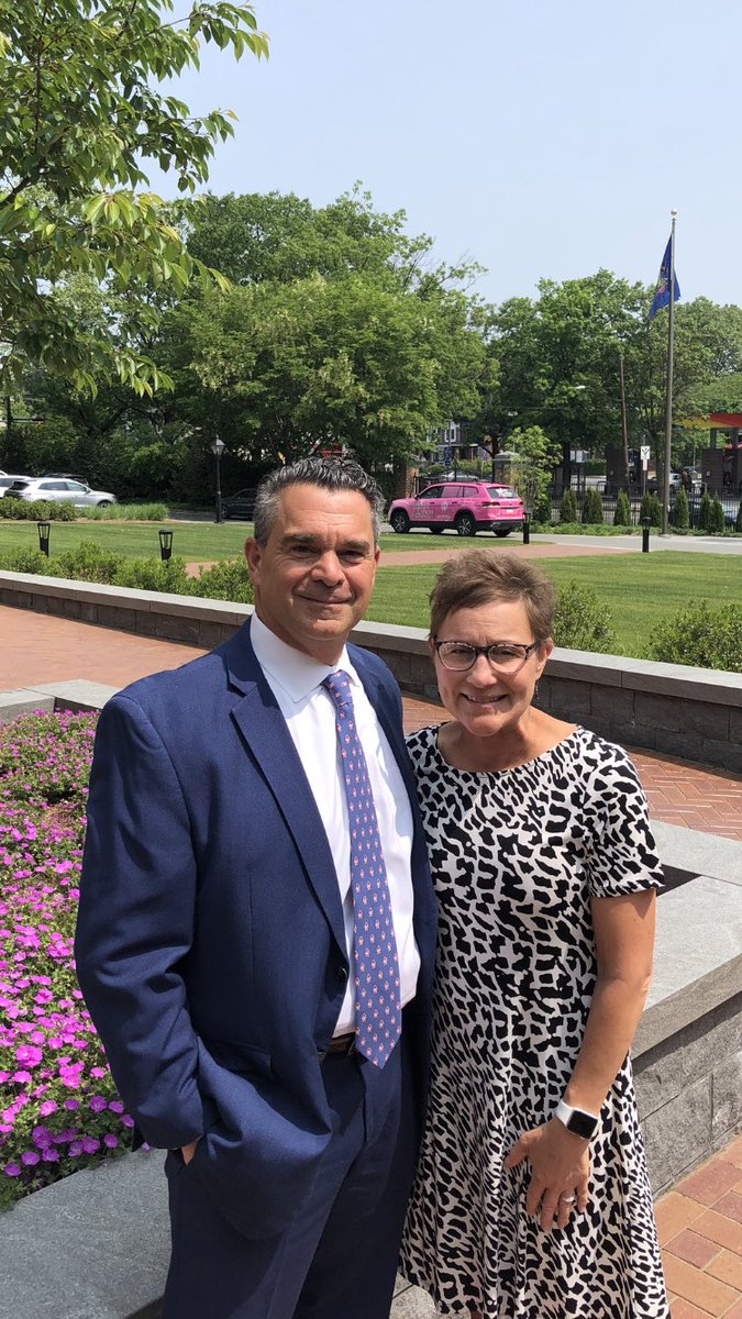 Lisa Beard and Bill Giovino representing the Lebanon School District at the PABCC luncheon today.