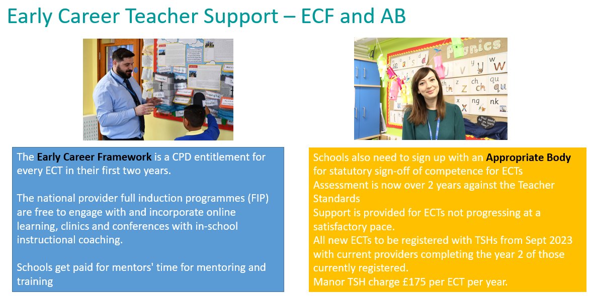 If you are new to having an ECT in school you need to know about these two elements of their support <a href="/ManorTeach/">ManorTeachingSchoolHub</a> find out more on our website manorteachingschoolhub.com/early-career-f…