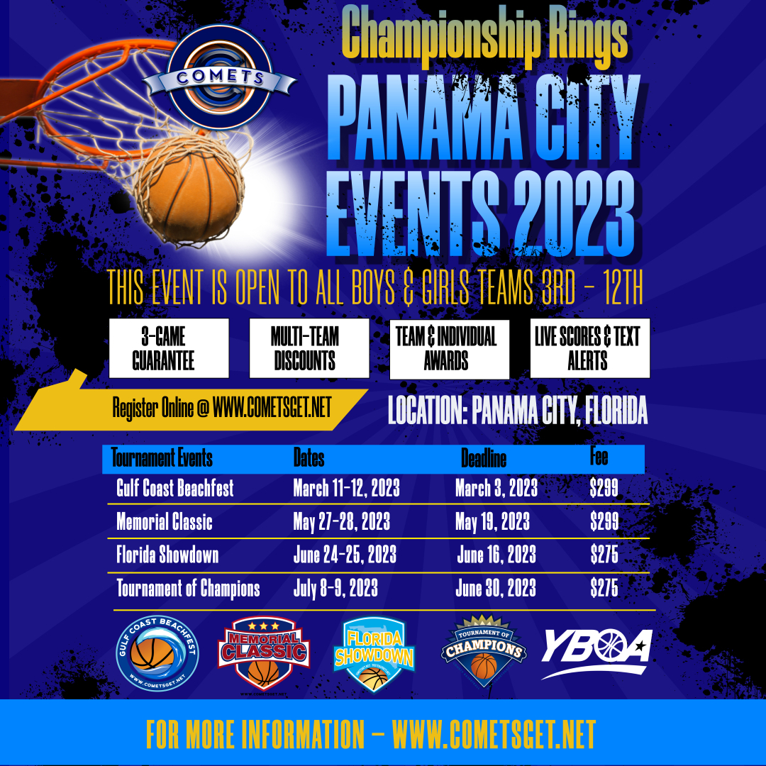 Join us at cometsget.net for all event information, all teams are welcome!  #tallahasseecommunity #iHeartTally #Love #mytallysports #floridayboa #Fyboagirls #cometshoops #panamacity #panamacitybeach #love #instagood #followme #instagram #shegotgame #getbuc...