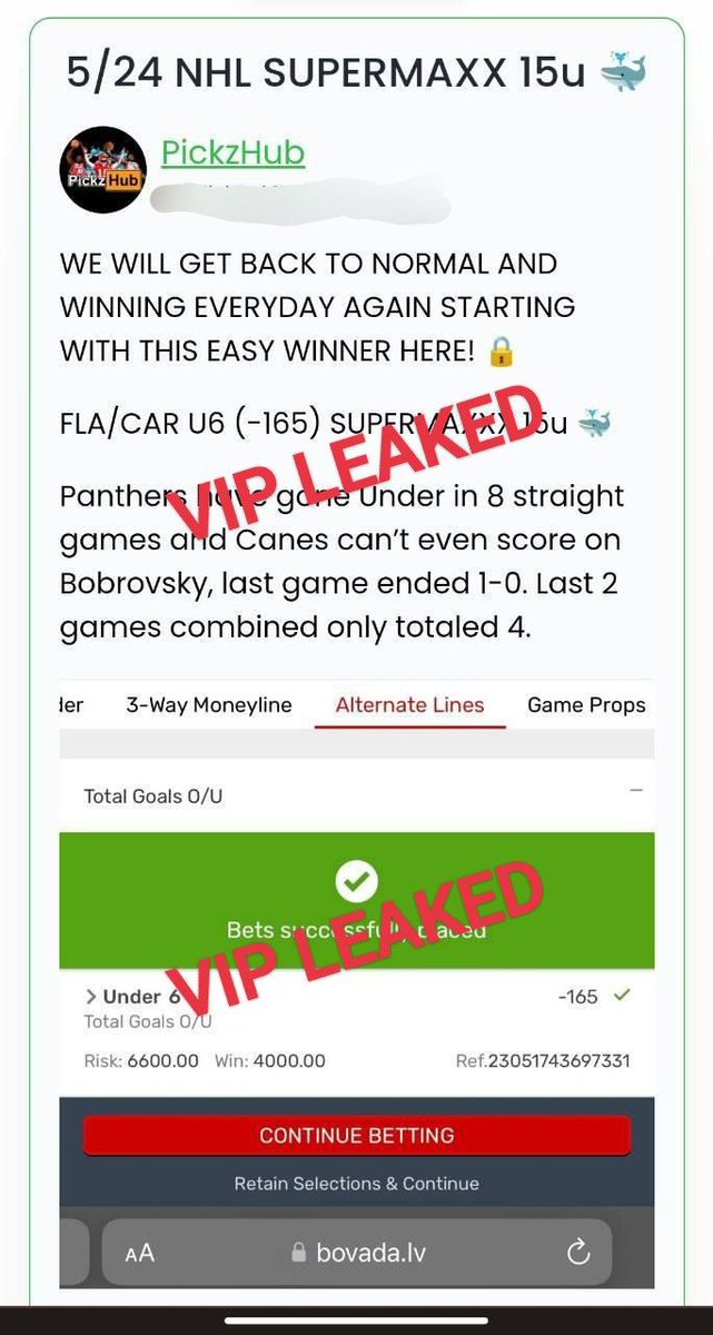 TIPSTERS VIP LEAKED FREE on Twitter " PickzHub"