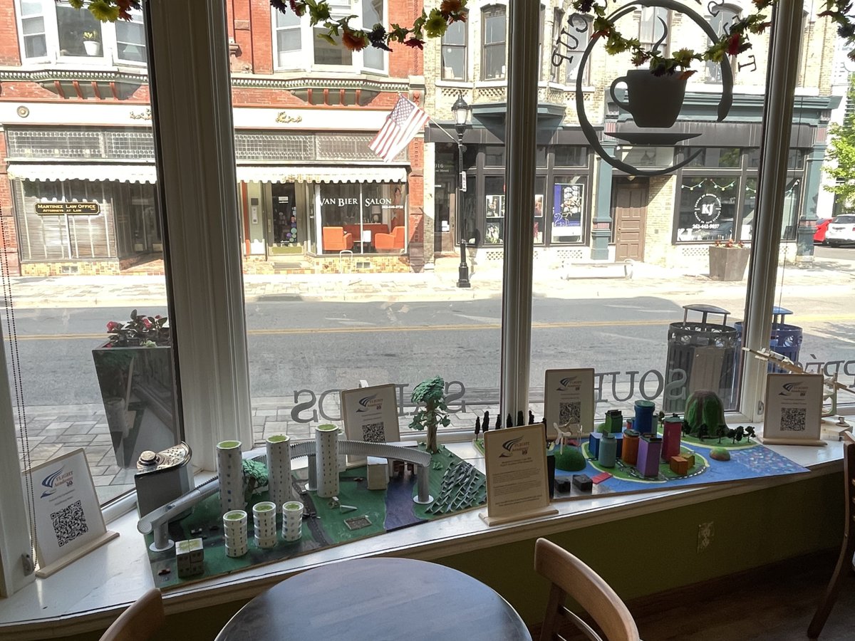 MrRileyReads's tweet photo. STEM Project Showcase all set up at @SteamingCup for the Creativity Crawl today! Come check out @HorningMiddle and @FLIGHTSDW work in downtown Waukesha today from 4-6pm! #1Horning https://t.co/dKpKgTfB4E
